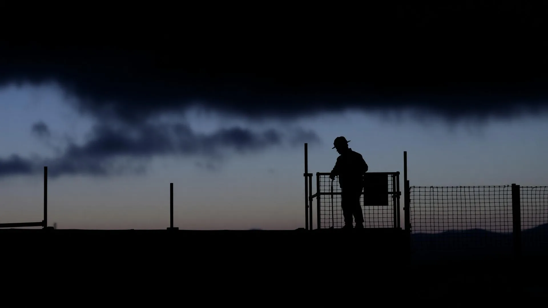 Australian tradie working at a construction site